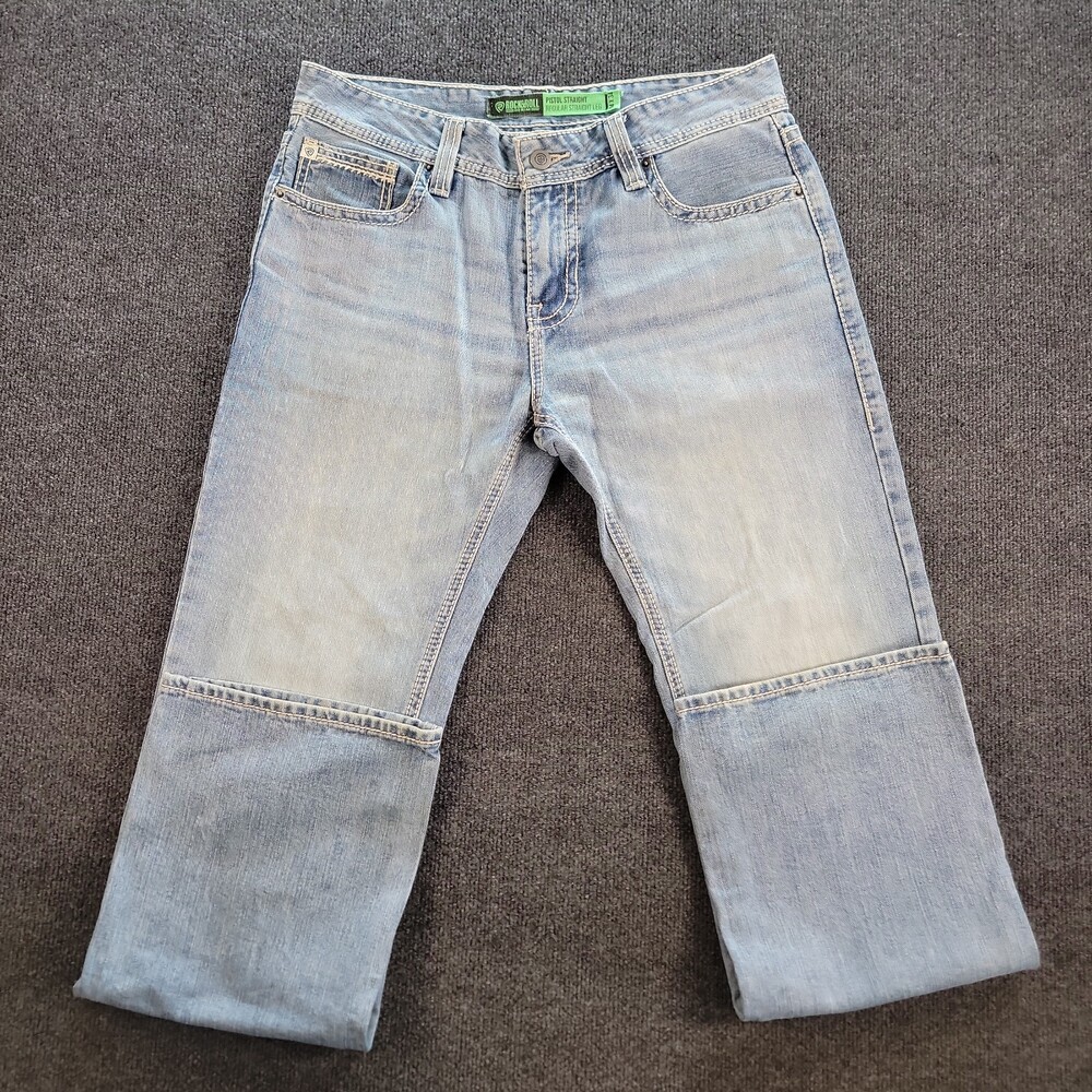 Rock & Roll Denim Men's Revolver Slim Straight Blue Light Wash 5-Pocket